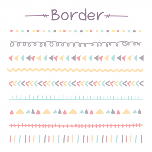 وکتور حاشیه رنگی و بوردر چند تایی